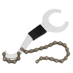 2-in-1 Bike Chain Whip Sprocket and Bottom Bracket Cassette Wrench