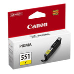 Canon CLI-551Y Yellow (Standard Capacity, 1 Piece)