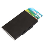 Credit Card Aluminum Wallet Automatic Pop-Up with RFID protection