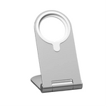 Foldable Smartphone Stand for MagSafe Charger Silver