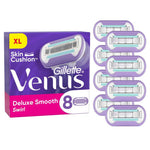 Gillette Venus Deluxe Smooth Swirl Razor - 8 Replacement Blades