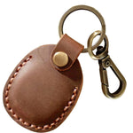 Leather Keychain Airtag Holder