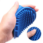 Pet Bath Brush | Soft Silicone Bathroom Comb Blue