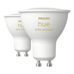 Philips Hue White Ambiance GU10 LED Reflector Bulbs – Pack of 2