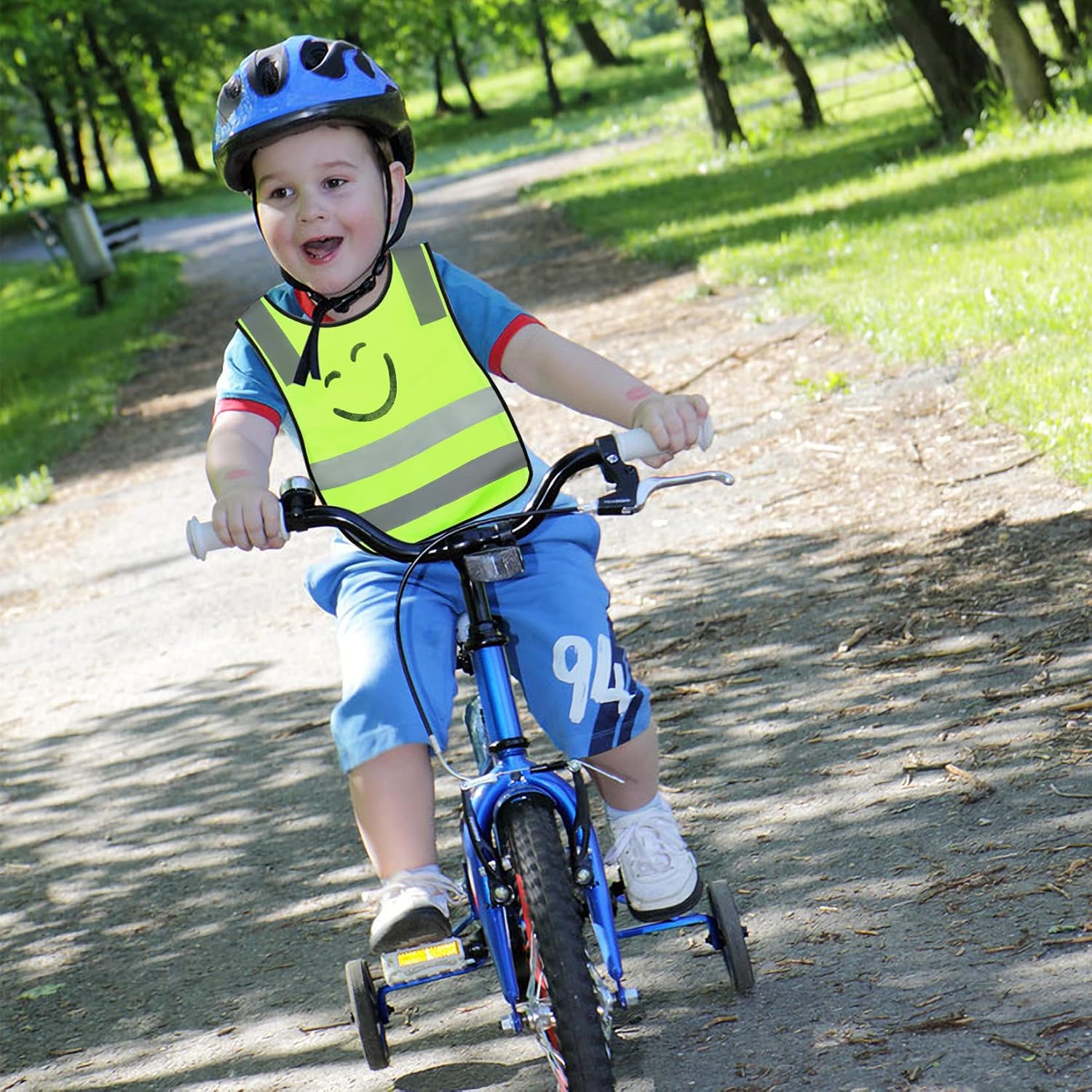 2 Stück Warnweste Kinder, Reflektorweste, Sicherheitsweste, Reflektierende Warnweste Stark Sichtbar Sichtbarkeit Für Für Sport, Laufen, Fahrrad, Schule, Auto, Jungs, Mädchen