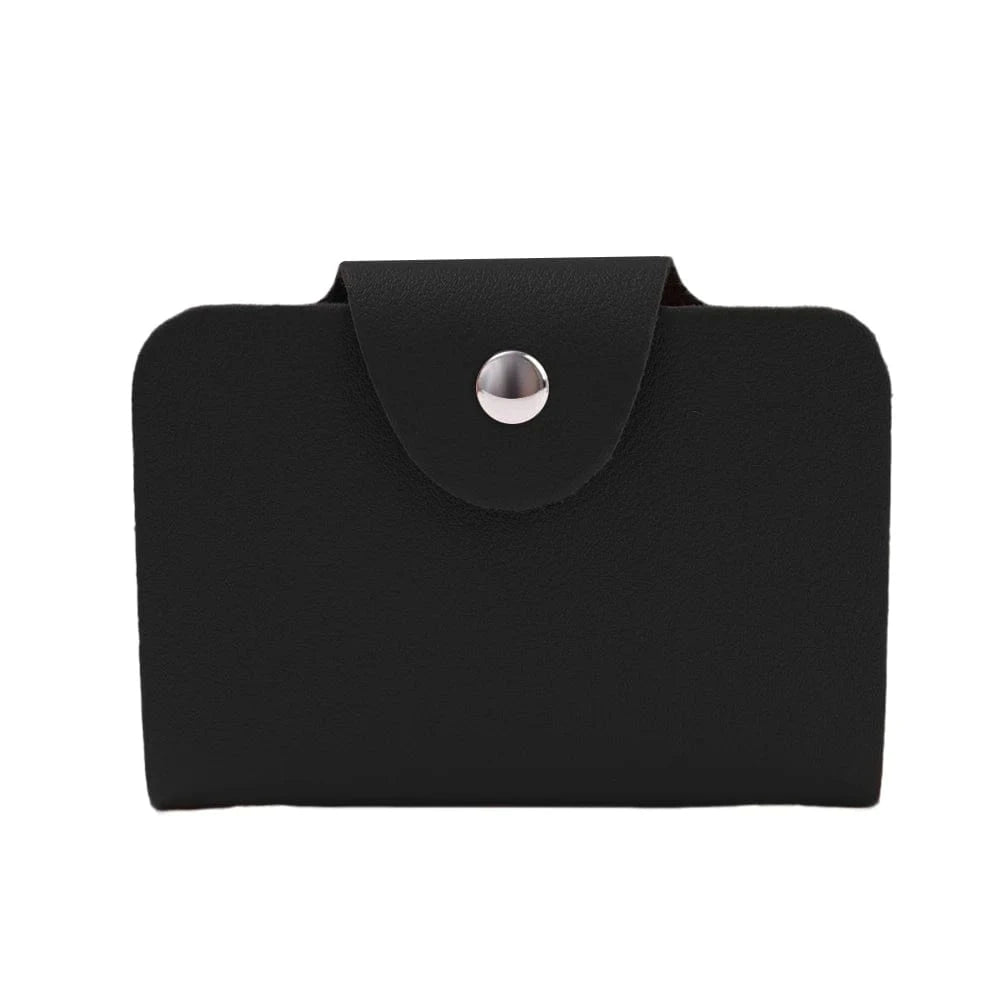 24-Slot Credit Card Wallet Black