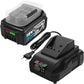 2×5000Mah Ersatzakku Für Bosch Professional 18V Set Mit Schnellladegerät Blau