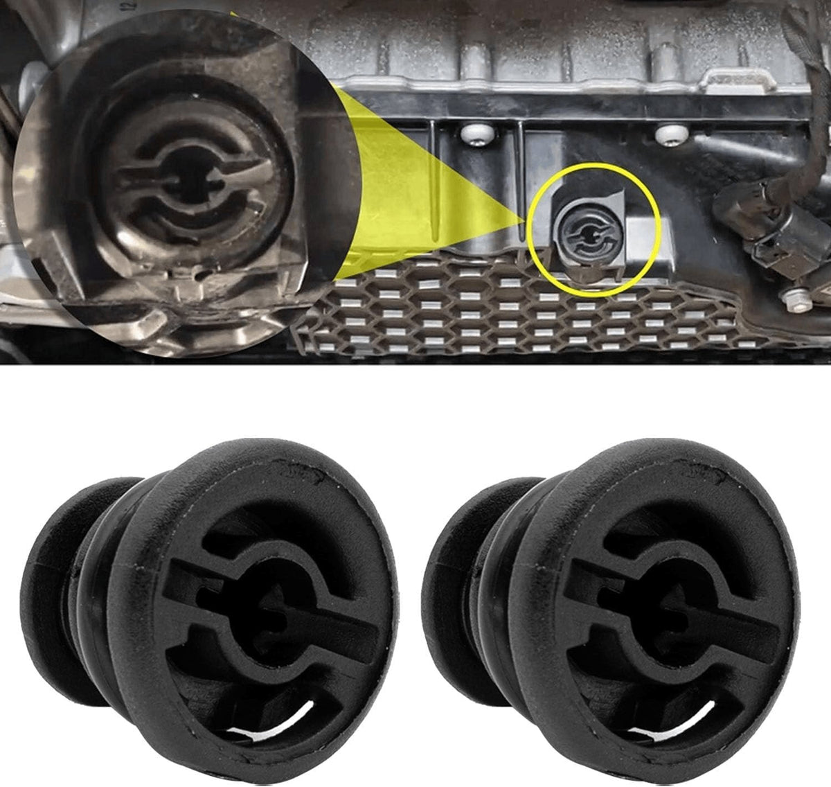 6 Stück Ölablassschraube, 06L103801, Ölschraube Kunststoff Kompatibel Mit A-Ud-I A1 A3 A4 A5 A6 A7 Q3 Q5 S3 TT, Kompatibel Mit Vw, Audi Ölschraube Kunststoff