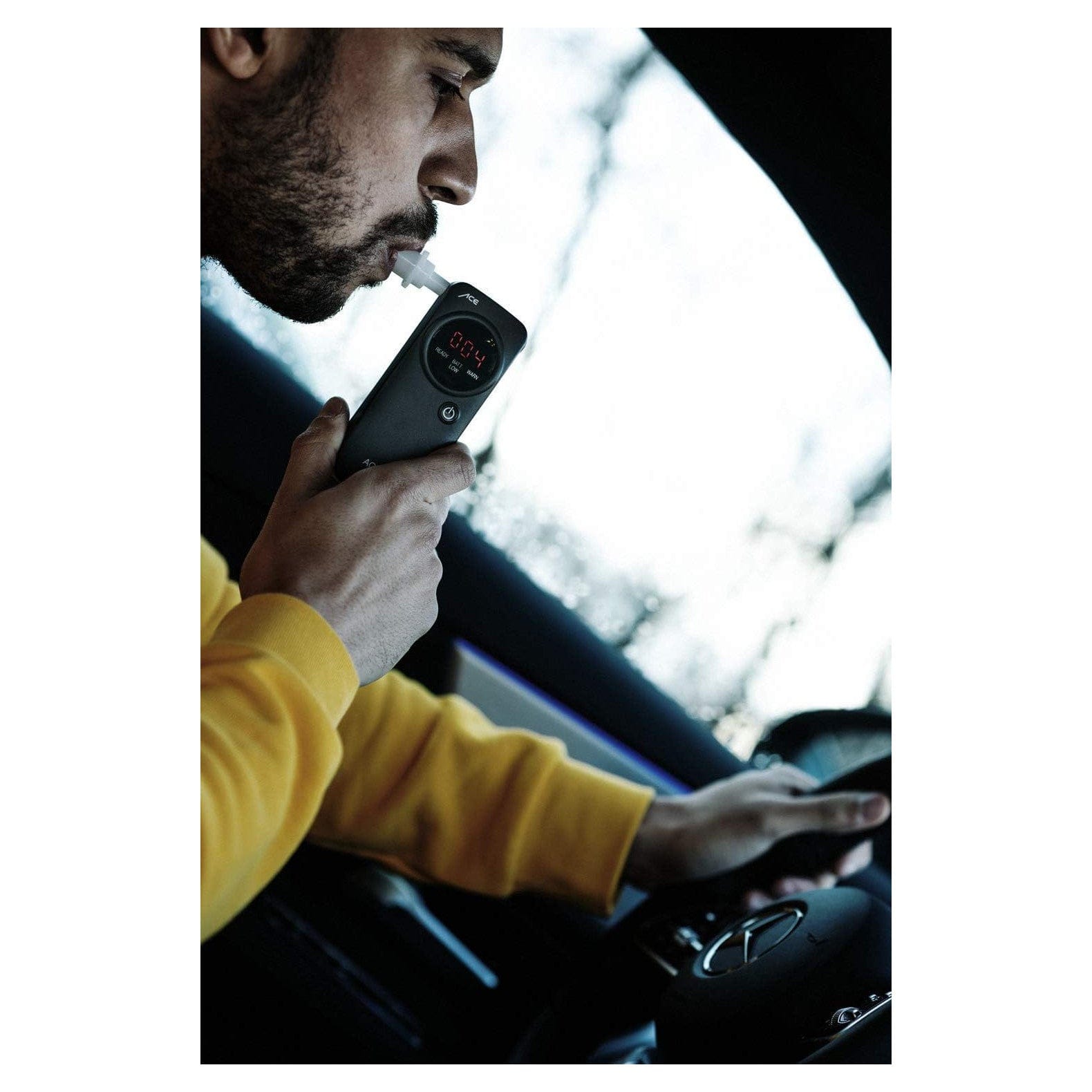 ACE One Alkoholtester Polizeigenau - Promille-Tester Alkomat Mit 98,6%