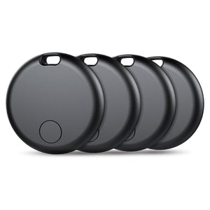 Air Tag Schlüsselfinder, Air Tracker Tag Kompatibel Mit Apple Wo Ist? APP (Nur Ios), Koffer Tracker Für Gepäck/Taschen/Key, Batterielebensdauer EIN Jahr, IP67 Wasserdicht(4Er Pack) 2 Klassisches Schwarz Und 2 Klassisches Schwarz