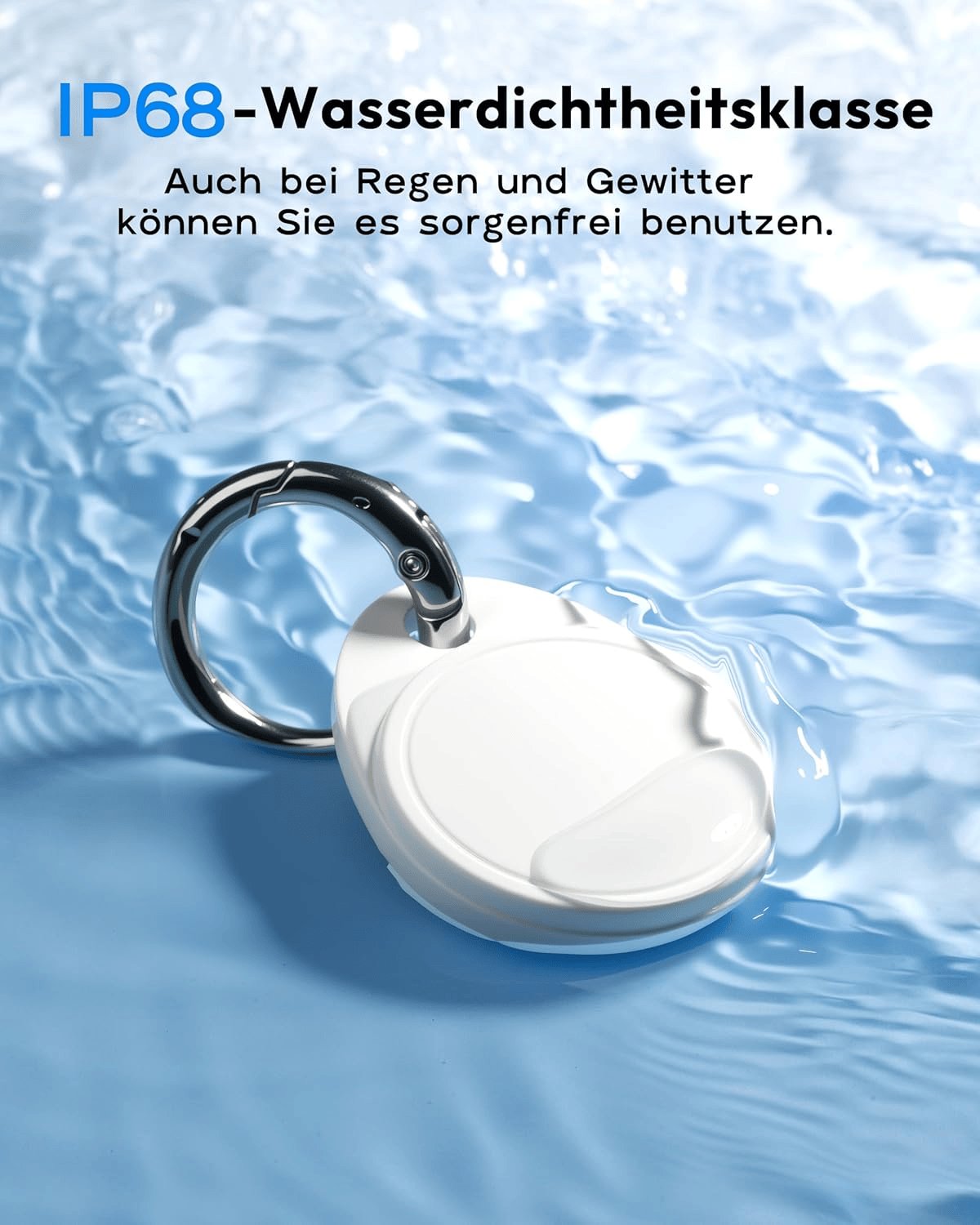 Air Tracker Tags 2Er Pack Schwarz, Key Finder Kompatibel Mit Apple Wo Ist? APP (Ios NUR), Smart Tag Für Schlüssel/Taschen, IP68 Wasserdicht Über EIN Jahr Batterielebensdauer Bluetooth Tracker