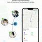 Air Tracker Tags 2Er Pack Schwarz, Key Finder Kompatibel Mit Apple Wo Ist? APP (Ios NUR), Smart Tag Für Schlüssel/Taschen, IP68 Wasserdicht Über EIN Jahr Batterielebensdauer Bluetooth Tracker