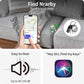 Air Tracker Tags Schlüsselfinder 4Er Pack, Schwarz | Smart Keyfinder Tag Kompatibel Mit Apple Wo Ist? APP (Ios NUR) Mit Schlüsselband, Koffer Tracker Für Gepäck/Taschen/Key, Austauschbarer Akku