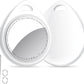 Air Tracker Tags Schlüsselfinder 4Er Pack, Schwarz | Smart Keyfinder Tag Kompatibel Mit Apple Wo Ist? APP (Ios NUR) Mit Schlüsselband, Koffer Tracker Für Gepäck/Taschen/Key, Austauschbarer Akku Seidenweiß (2Er Pack)