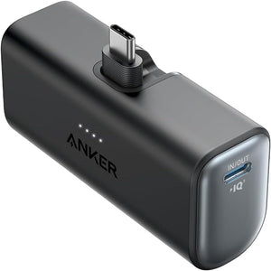 Anker Nano 5000 mAh 22.5W mit integriertem USB-C Stecker Schwarz