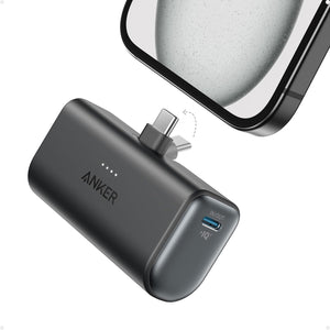 Anker Nano 5000 mAh 22.5W mit integriertem USB-C Stecker Schwarz