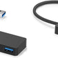 Anker USB-C Hub, 4 Port USB 3.0 Datenhub Mit 5 Gbit/S Datenübertragung, 60Cm Erweiterungskabel (Ohne Ladeleistung), USB-C Splitter Für Typ-C Macbook, Mac Pro, Imac, Surface, Flash Drive, Mobile HDD 19.8Cm (Packung Mit 2) / Usb 3.0