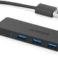 Anker USB-C Hub, 4 Port USB 3.0 Datenhub Mit 5 Gbit/S Datenübertragung, 60Cm Erweiterungskabel (Ohne Ladeleistung), USB-C Splitter Für Typ-C Macbook, Mac Pro, Imac, Surface, Flash Drive, Mobile HDD 19.8Cm / Usb 3.0