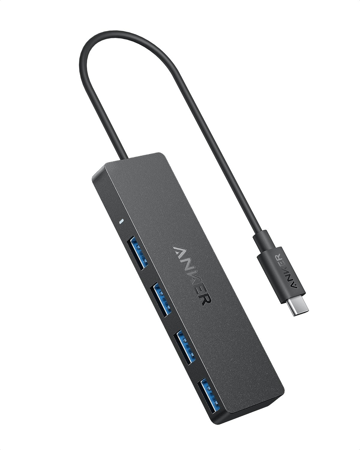 Anker USB-C Hub, 4 Port USB 3.0 Datenhub Mit 5 Gbit/S Datenübertragung, 60Cm Erweiterungskabel (Ohne Ladeleistung), USB-C Splitter Für Typ-C Macbook, Mac Pro, Imac, Surface, Flash Drive, Mobile HDD 20Cm / Usb-C