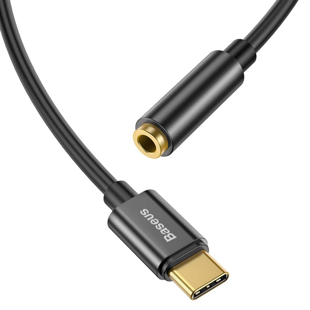 Baseus adapter AUX USB-C mini jack 3.5 mm - black
