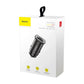 Baseus Mini Car Charger – 30W Dual Port USB-C PD and USB QC 4.0  Black