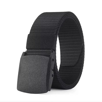 Belt  with plastic Buckle Black / 120Cm