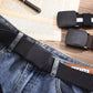 Belt  with plastic Buckle Black / 120Cm
