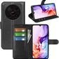 Betterfon Handyhülle Kompatibel Mit ZTE Blade V70 | Premium TPU Klapphülle Mit Kartenfächern | Magnetverschluss Wallet Flip Case Standfunktion | Schwarz Schwarz / Zte Blade V40 Vita