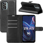 Betterfon Handyhülle Kompatibel Mit ZTE Blade V70 | Premium TPU Klapphülle Mit Kartenfächern | Magnetverschluss Wallet Flip Case Standfunktion | Schwarz Schwarz / Zte Blade V40 Vita