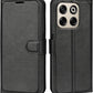 Betterfon Handyhülle Kompatibel Mit ZTE Blade V70 | Premium TPU Klapphülle Mit Kartenfächern | Magnetverschluss Wallet Flip Case Standfunktion | Schwarz Schwarz / Zte Blade V40 Vita