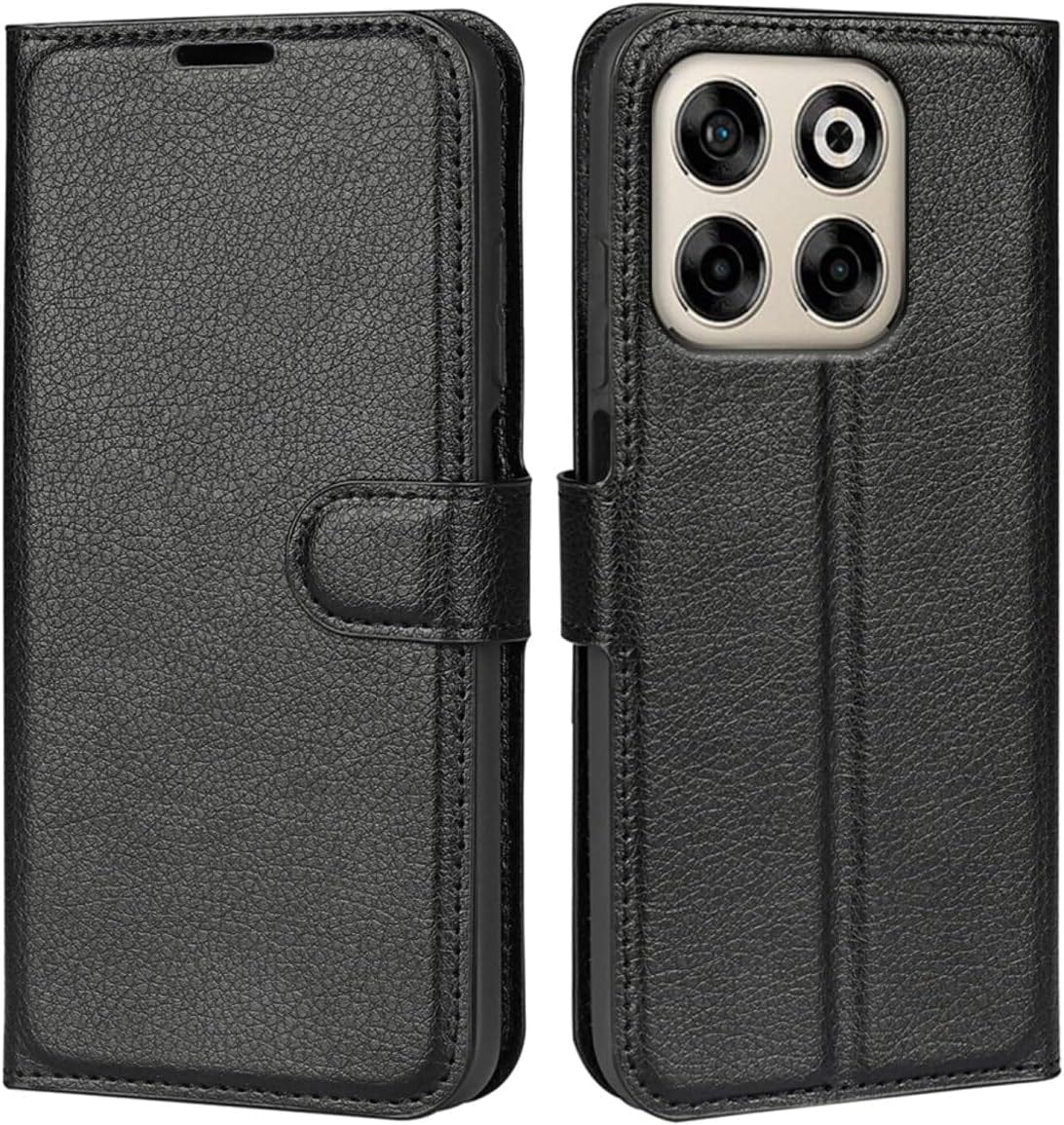 Betterfon Handyhülle Kompatibel Mit ZTE Blade V70 | Premium TPU Klapphülle Mit Kartenfächern | Magnetverschluss Wallet Flip Case Standfunktion | Schwarz Schwarz / Zte Blade V40 Vita