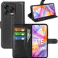 Betterfon Handyhülle Kompatibel Mit ZTE Blade V70 | Premium TPU Klapphülle Mit Kartenfächern | Magnetverschluss Wallet Flip Case Standfunktion | Schwarz Schwarz / Zte Blade V40 Vita