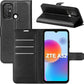 Betterfon Handyhülle Kompatibel Mit ZTE Blade V70 | Premium TPU Klapphülle Mit Kartenfächern | Magnetverschluss Wallet Flip Case Standfunktion | Schwarz Schwarz / Zte Blade V40 Vita