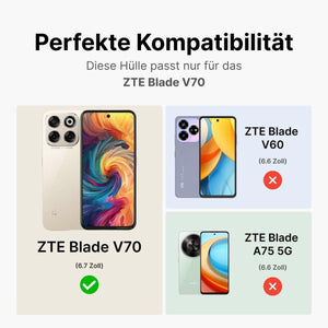 Betterfon Handyhülle Kompatibel Mit ZTE Blade V70 | Premium TPU Klapphülle Mit Kartenfächern | Magnetverschluss Wallet Flip Case Standfunktion | Schwarz Schwarz / Zte Blade V40 Vita