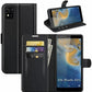 Betterfon Handyhülle Kompatibel Mit ZTE Blade V70 | Premium TPU Klapphülle Mit Kartenfächern | Magnetverschluss Wallet Flip Case Standfunktion | Schwarz Schwarz / Zte Blade V40 Vita