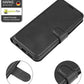 Betterfon Handyhülle Kompatibel Mit ZTE Blade V70 | Premium TPU Klapphülle Mit Kartenfächern | Magnetverschluss Wallet Flip Case Standfunktion | Schwarz Schwarz / Zte Blade V40 Vita