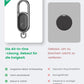Bluetooth Finder Smart Tag Kompatibel Mit Apple „Wo Ist?“ (Nur Ios), Anti-Verlust Tracker Für Schlüssel, Koffer & Reisegepäck, Metall-Schlüsselanhänger Mit Austauschbarer Ersatzbatterie