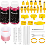 Bremsen Entlüftungsset Für Shimano,Tektro Und MAGURA Hydraulische Scheibenbremsen,Inklusive 120 ML Mineralbremsflüssigkeit, Transparenter Trichter