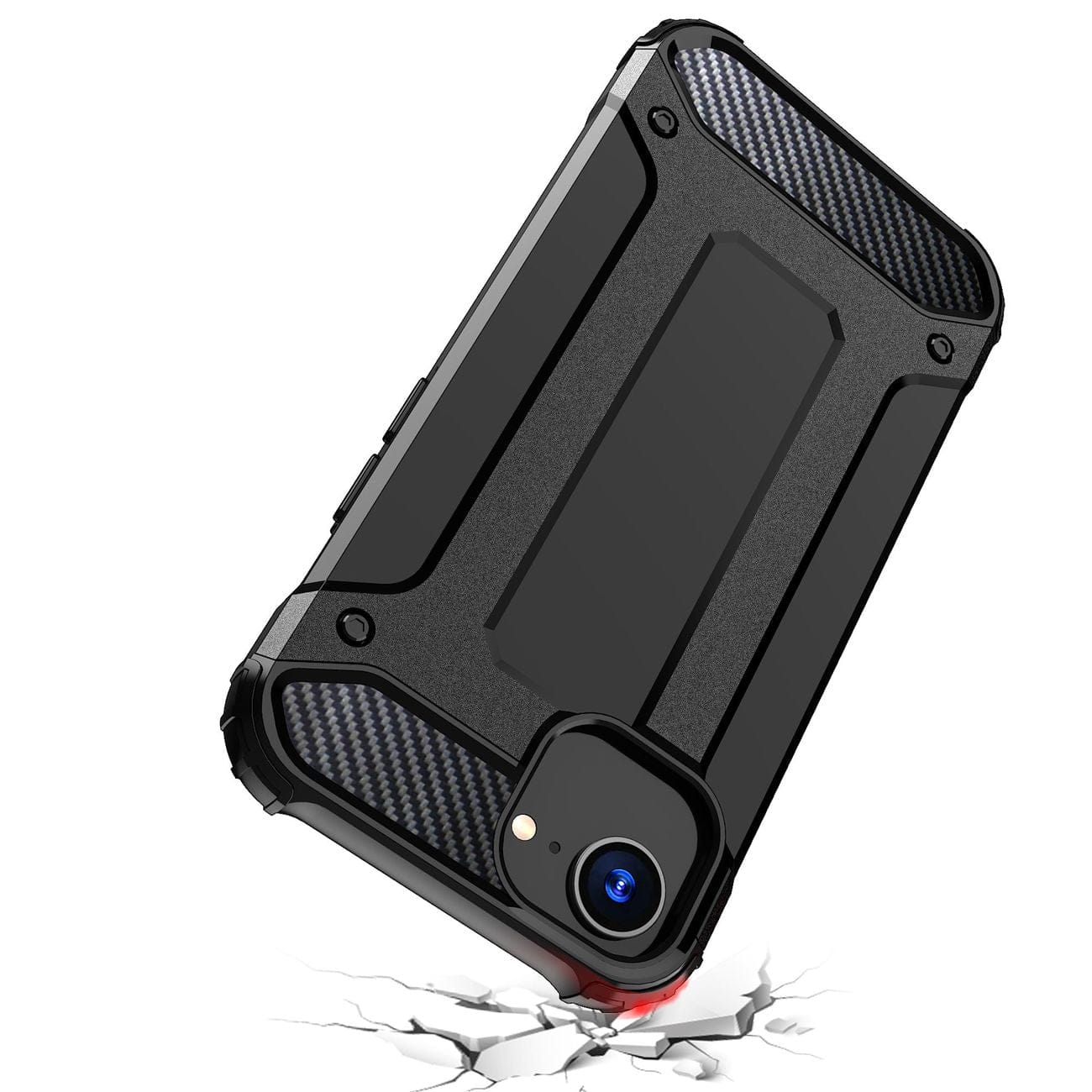 Case Hybrid Armor for iPhone 16e - Black
