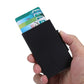 Credit Card Aluminum Wallet Automatic Pop-Up with RFID protection 