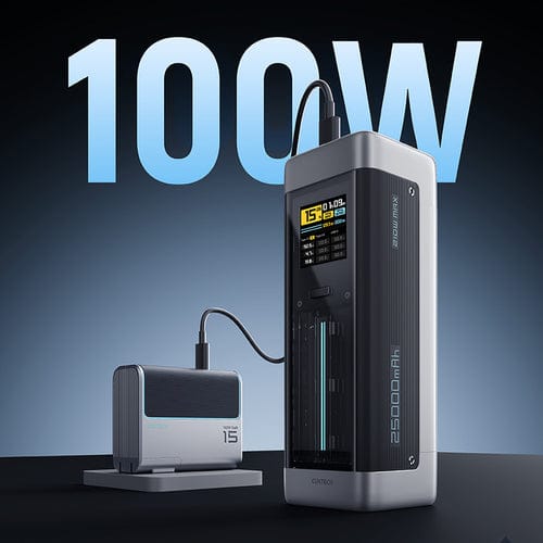 Cuktech CUK00P23GLBK 210W 25000mAh Powerbank 2 x USB-C 1 x USB-A - Black