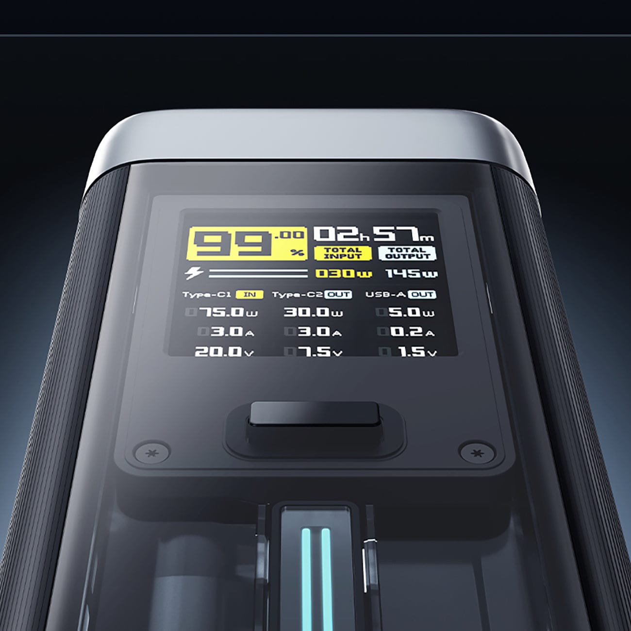 Cuktech CUK00P23GLBK 210W 25000mAh Powerbank 2 x USB-C 1 x USB-A - Black