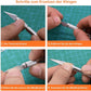 Dealkits Skalpell Set, Inkl. 10X SK5 Ersatzklingen Und Schutzkappe, Bastelmesser Cuttermesser Comfortline Hobby- Schnitzmesser Zum Schneiden Von Fondant Stoff Autofolie Basteln (Silber)