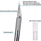 Dealkits Skalpell Set, Inkl. 10X SK5 Ersatzklingen Und Schutzkappe, Bastelmesser Cuttermesser Comfortline Hobby- Schnitzmesser Zum Schneiden Von Fondant Stoff Autofolie Basteln (Silber)