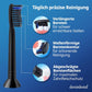 Demirdental Aktivkohle Ersatzbürsten Passend Für Philips Sonicare Ersatzbürsten, Medium Ersatzbürsten Für Natürliche Reinigung, Schwarz, Entspricht Hx9058Mb, 8Er Set