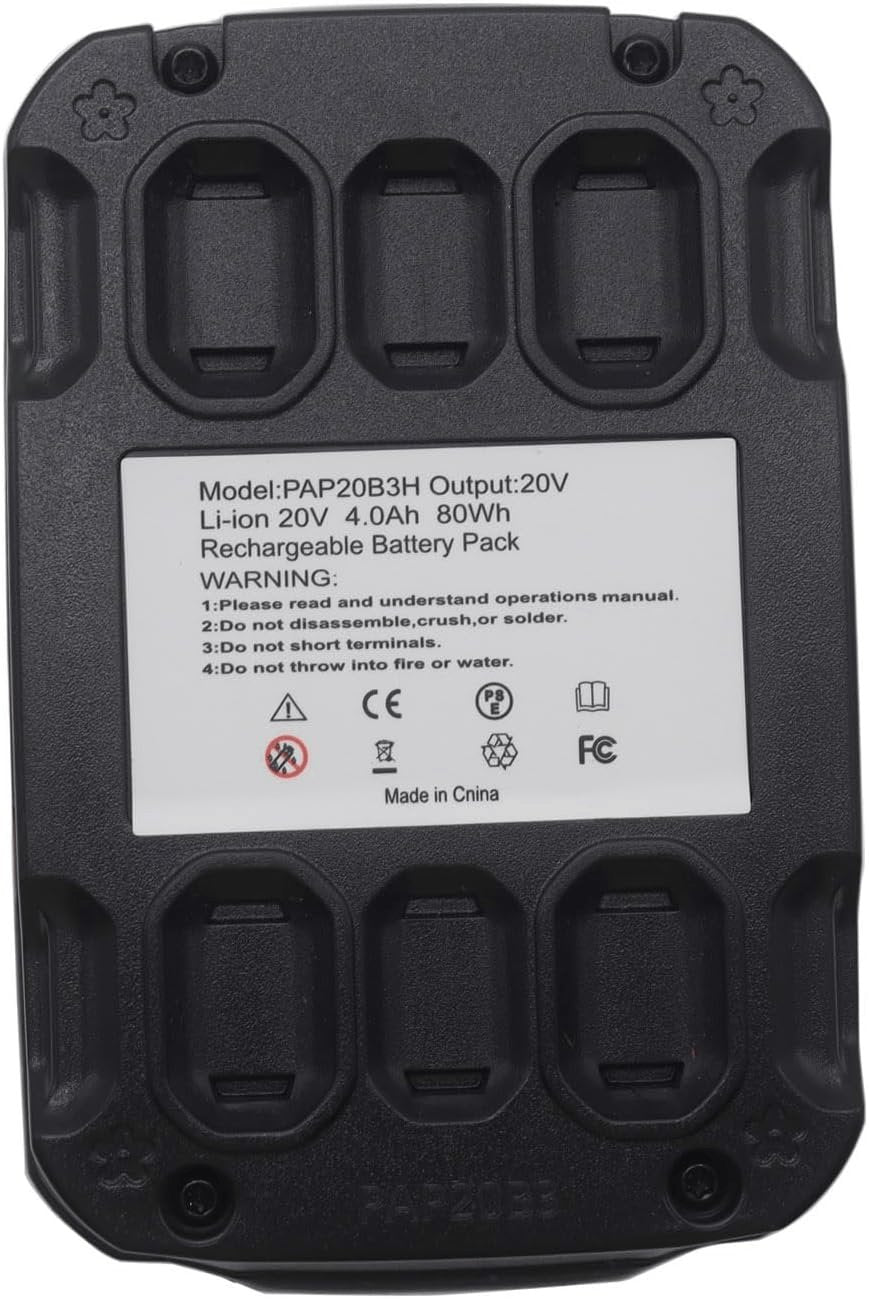 Ersatzakku 20V 4.0Ah Akku Für Parksid Pap 20 B1 B3 A1 PAP20A3, PAP20B3, Kompatibel Mit Die Gerätereihe X 20V Team