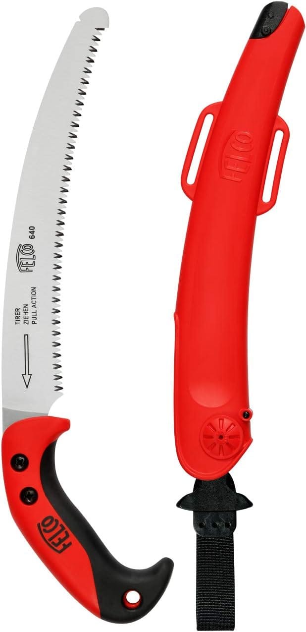 FELCO 630 Astsäge (Gebogene Säge Mit Ziehendem Schnitt, Sägeblatt 33 Cm, Schnitt-Ø 120 Mm, Länge 495 Mm, Baumsäge Inkl. Etui) Felco 611