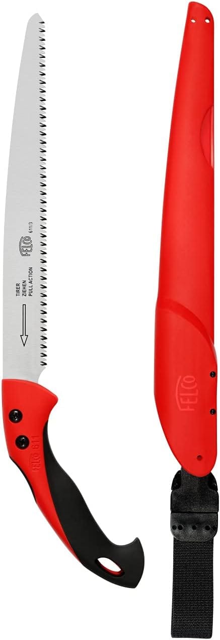 FELCO 630 Astsäge (Gebogene Säge Mit Ziehendem Schnitt, Sägeblatt 33 Cm, Schnitt-Ø 120 Mm, Länge 495 Mm, Baumsäge Inkl. Etui) Felco 611
