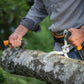 Fiskars Hebehaken Zur Holzbearbeitung, Inklusive Köcher, Schwarz/Orange, Woodxpert, 1003624 Hebehaken