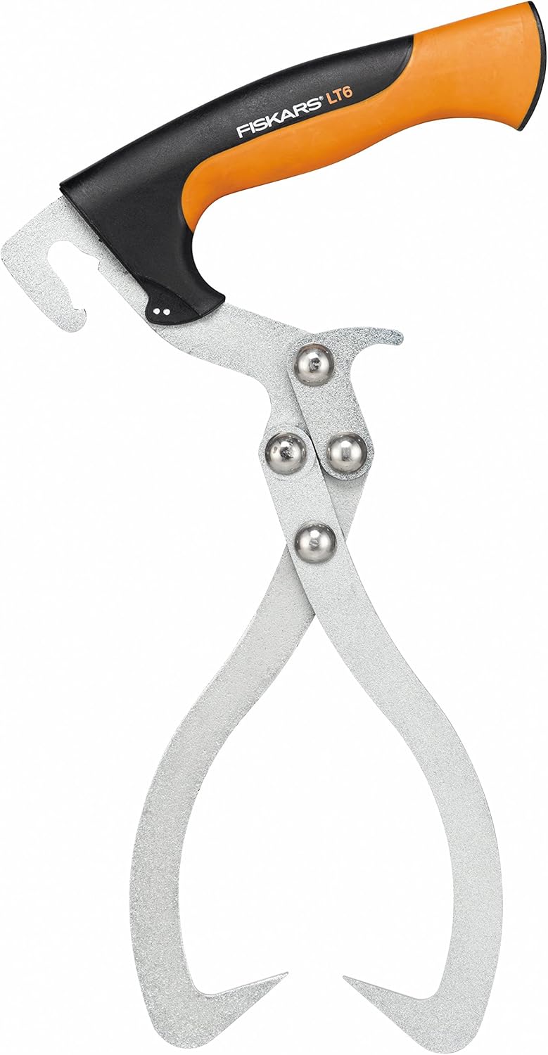 Fiskars Hebehaken Zur Holzbearbeitung, Inklusive Köcher, Schwarz/Orange, Woodxpert, 1003624 Hebehaken
